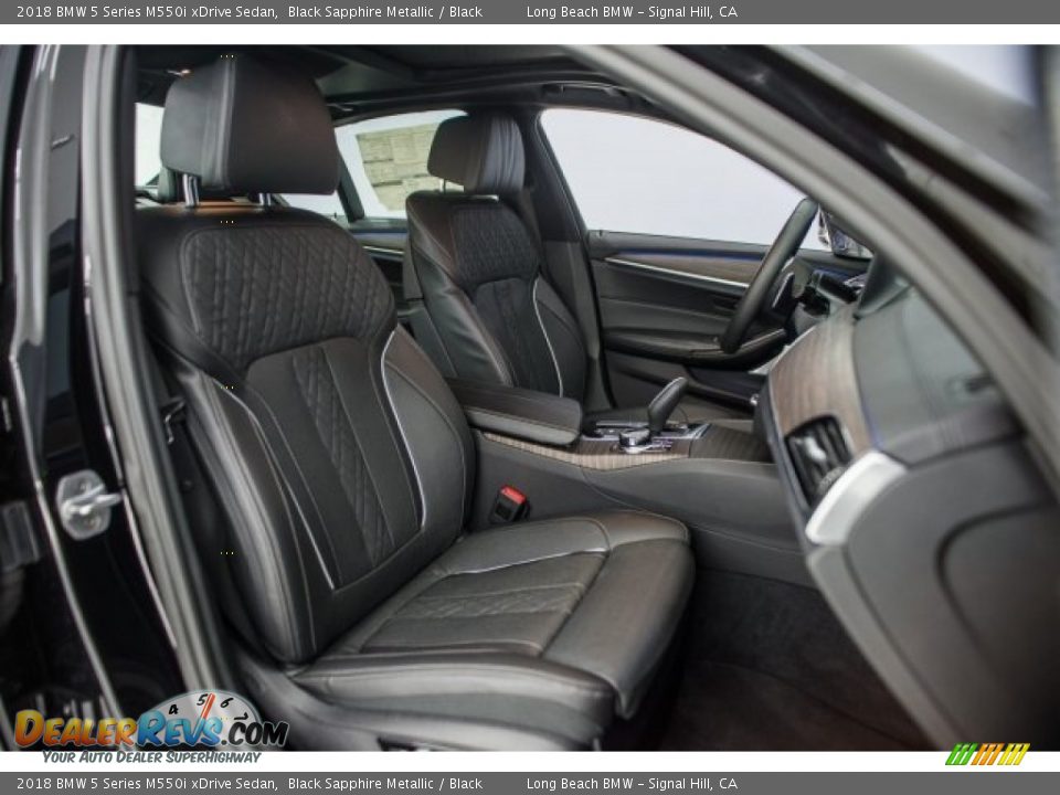 2018 BMW 5 Series M550i xDrive Sedan Black Sapphire Metallic / Black Photo #2