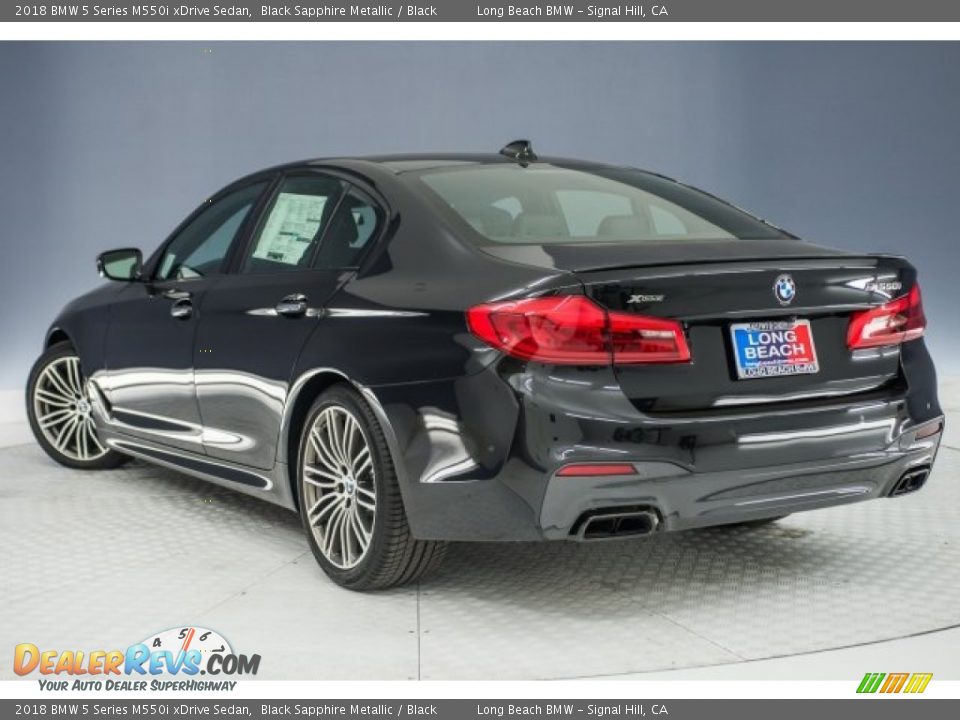 2018 BMW 5 Series M550i xDrive Sedan Black Sapphire Metallic / Black Photo #4