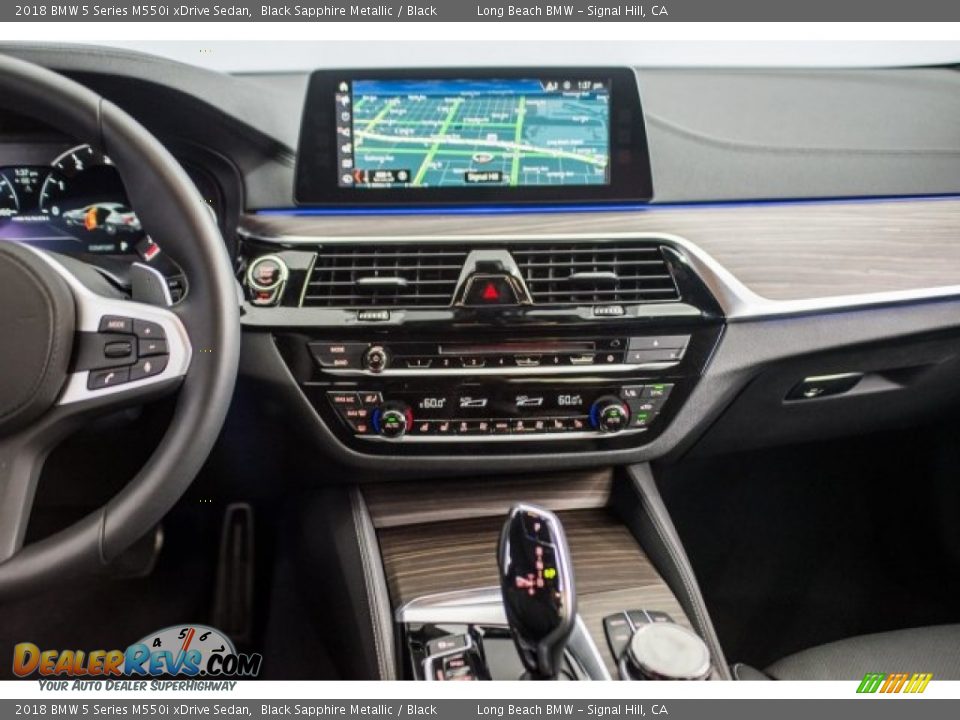 2018 BMW 5 Series M550i xDrive Sedan Black Sapphire Metallic / Black Photo #5