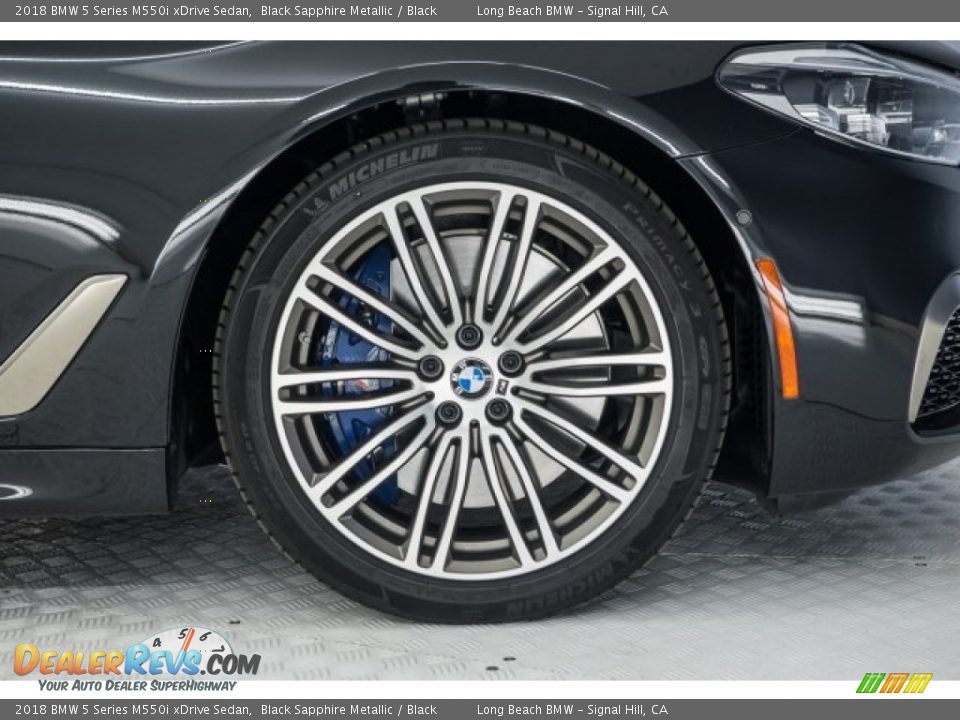2018 BMW 5 Series M550i xDrive Sedan Black Sapphire Metallic / Black Photo #9