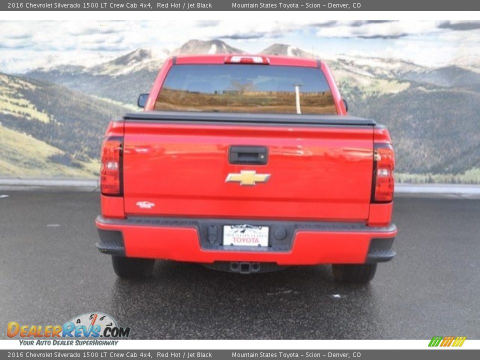 2016 Chevrolet Silverado 1500 LT Crew Cab 4x4 Red Hot / Jet Black Photo #9