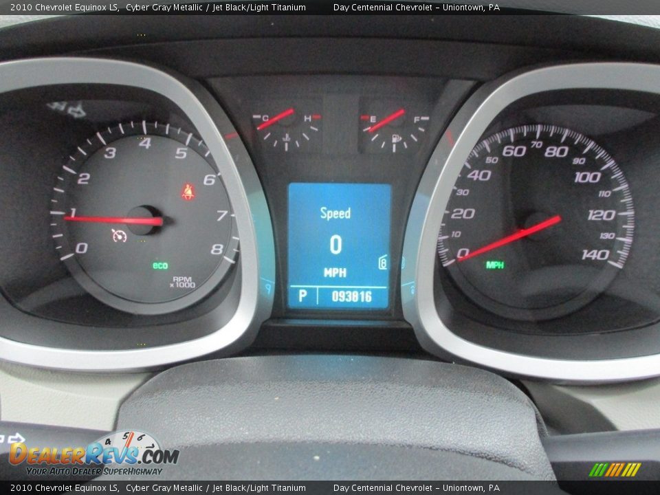 2010 Chevrolet Equinox LS Cyber Gray Metallic / Jet Black/Light Titanium Photo #36