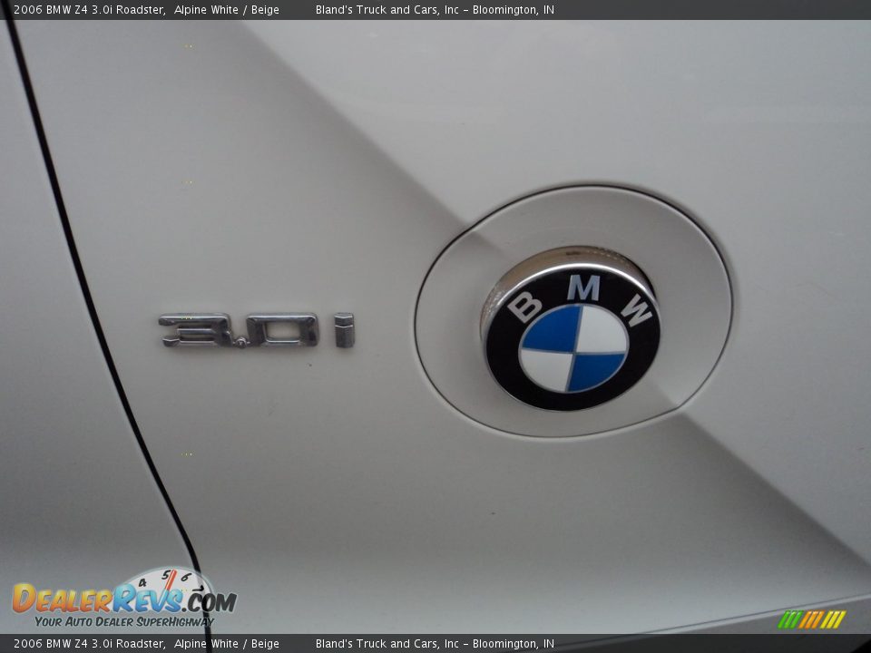 2006 BMW Z4 3.0i Roadster Alpine White / Beige Photo #25