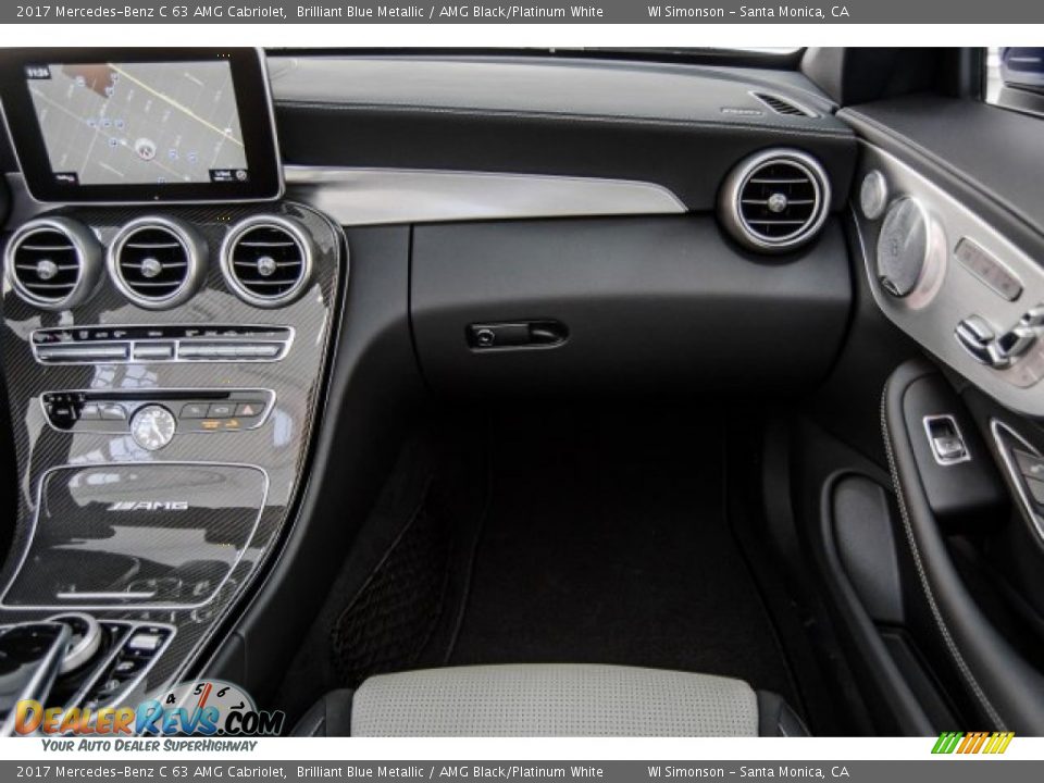 2017 Mercedes-Benz C 63 AMG Cabriolet Brilliant Blue Metallic / AMG Black/Platinum White Photo #19