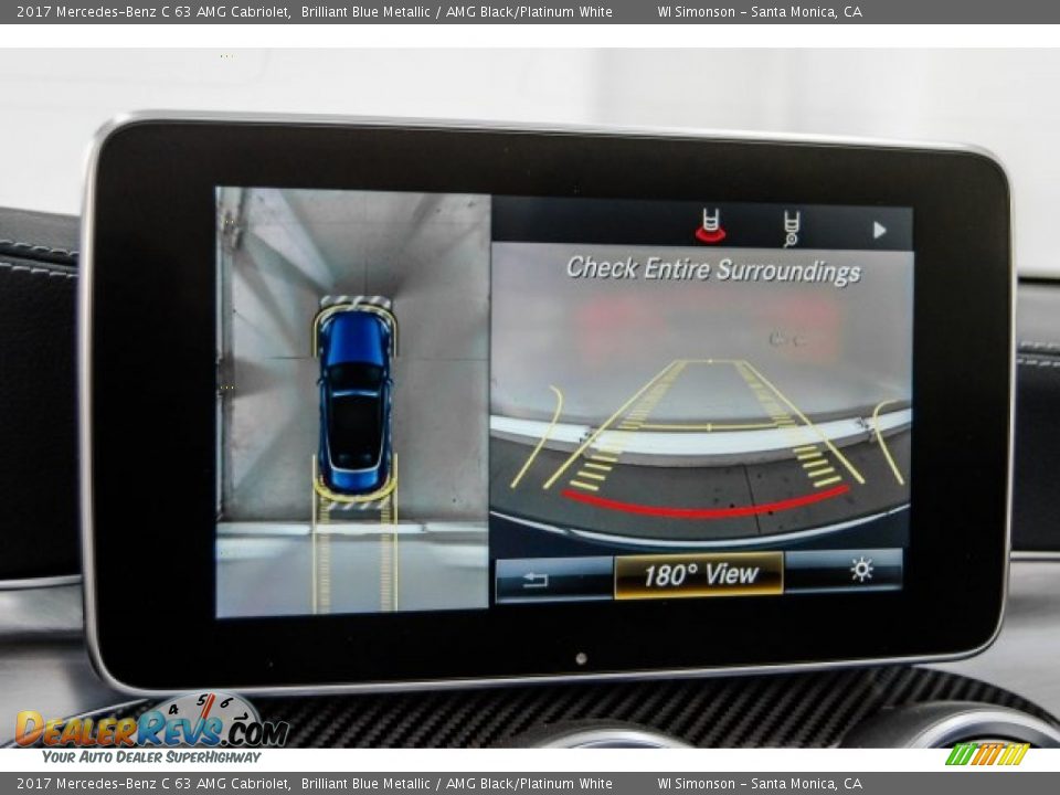2017 Mercedes-Benz C 63 AMG Cabriolet Brilliant Blue Metallic / AMG Black/Platinum White Photo #23