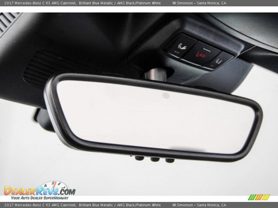 2017 Mercedes-Benz C 63 AMG Cabriolet Brilliant Blue Metallic / AMG Black/Platinum White Photo #24