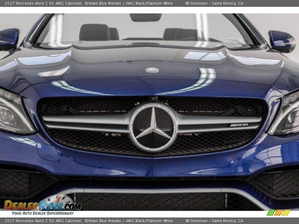 2017 Mercedes-Benz C 63 AMG Cabriolet Brilliant Blue Metallic / AMG Black/Platinum White Photo #25