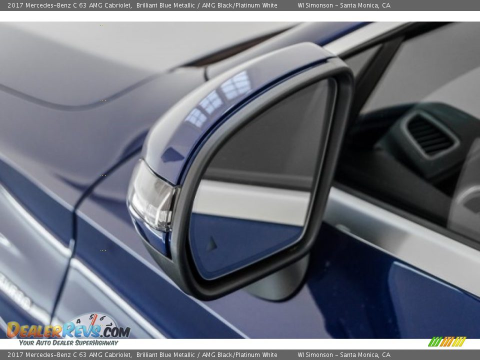 2017 Mercedes-Benz C 63 AMG Cabriolet Brilliant Blue Metallic / AMG Black/Platinum White Photo #28
