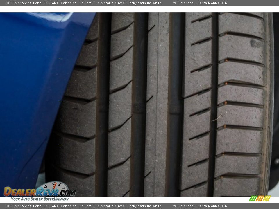 2017 Mercedes-Benz C 63 AMG Cabriolet Brilliant Blue Metallic / AMG Black/Platinum White Photo #29