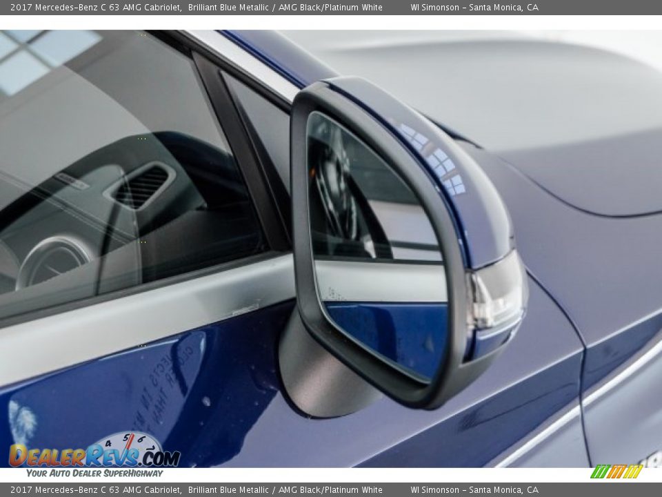 2017 Mercedes-Benz C 63 AMG Cabriolet Brilliant Blue Metallic / AMG Black/Platinum White Photo #30