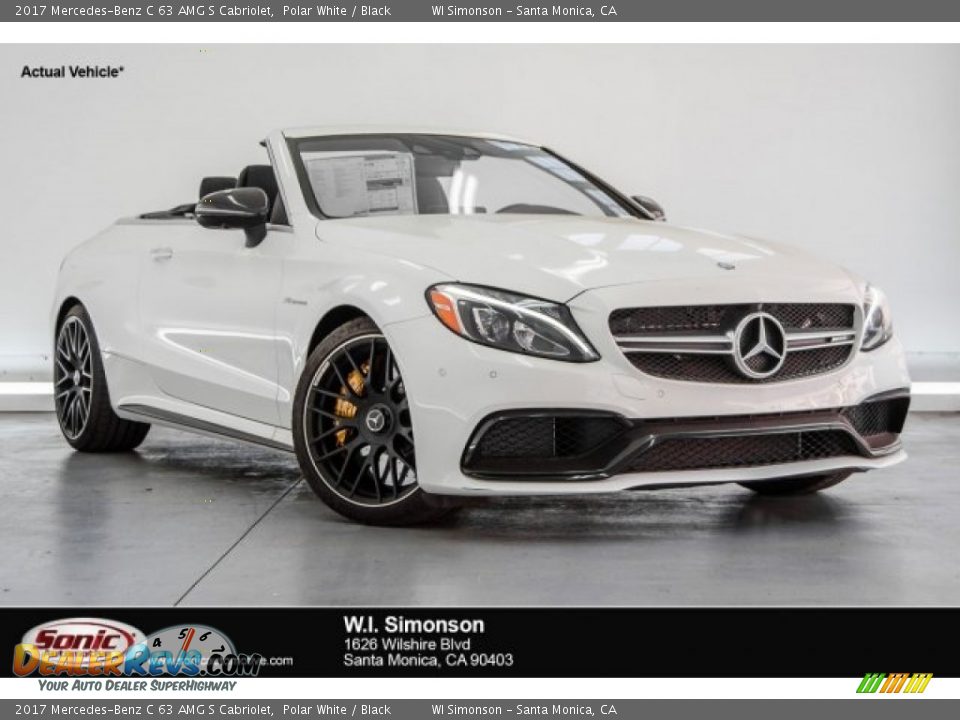 2017 Mercedes-Benz C 63 AMG S Cabriolet Polar White / Black Photo #1