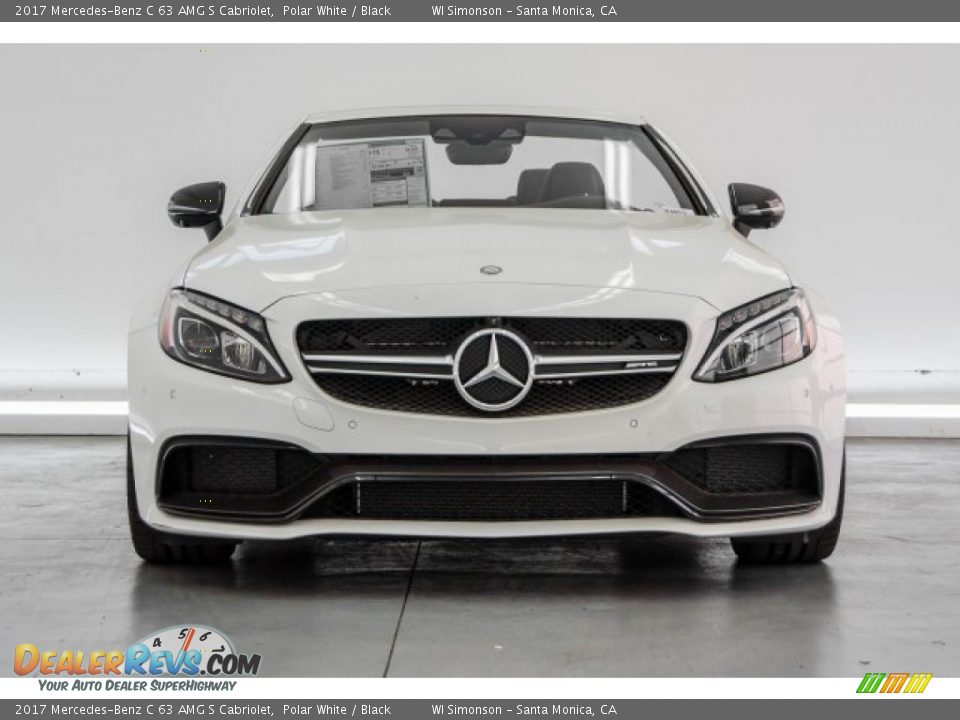 2017 Mercedes-Benz C 63 AMG S Cabriolet Polar White / Black Photo #2