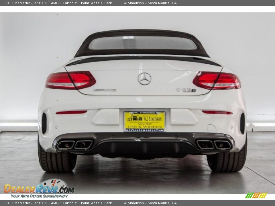 2017 Mercedes-Benz C 63 AMG S Cabriolet Polar White / Black Photo #3