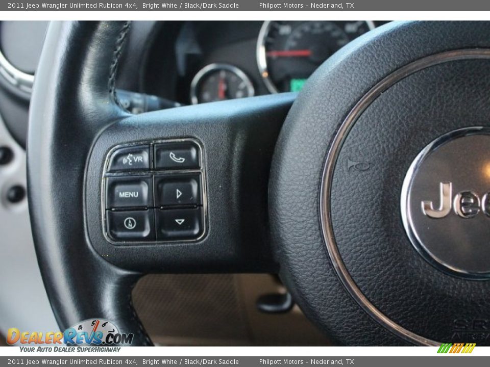 2011 Jeep Wrangler Unlimited Rubicon 4x4 Bright White / Black/Dark Saddle Photo #23