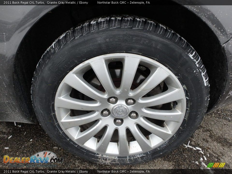 2011 Buick Regal CXL Turbo Granite Gray Metallic / Ebony Photo #15