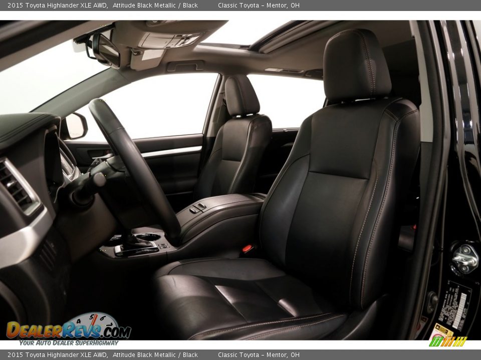 2015 Toyota Highlander XLE AWD Attitude Black Metallic / Black Photo #5