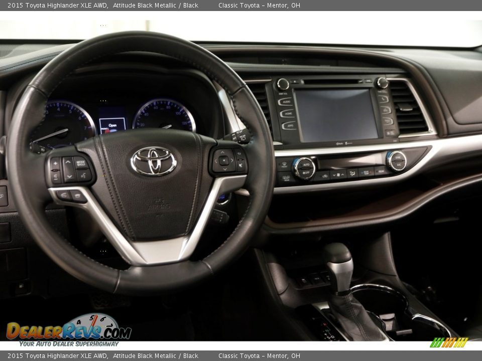 2015 Toyota Highlander XLE AWD Attitude Black Metallic / Black Photo #6