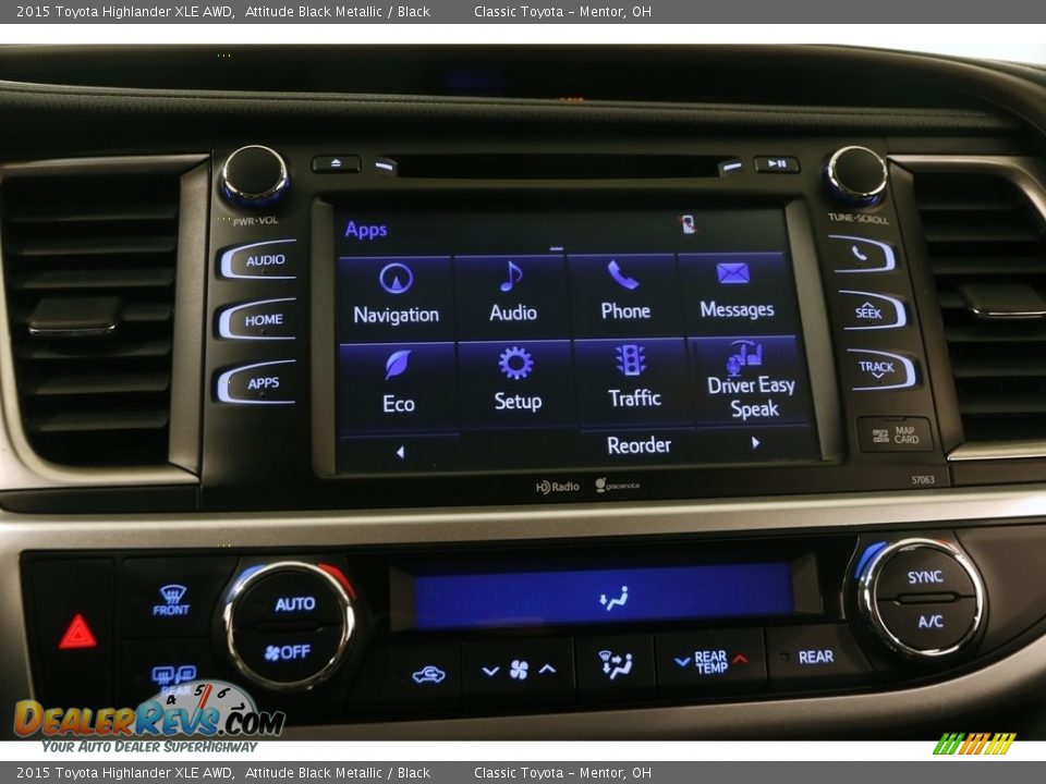 2015 Toyota Highlander XLE AWD Attitude Black Metallic / Black Photo #10