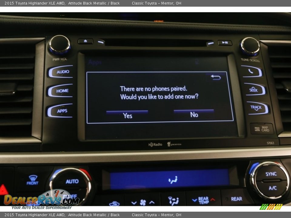 2015 Toyota Highlander XLE AWD Attitude Black Metallic / Black Photo #11