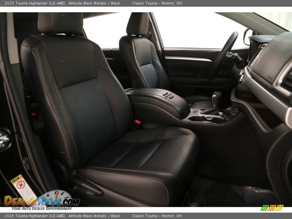 2015 Toyota Highlander XLE AWD Attitude Black Metallic / Black Photo #14