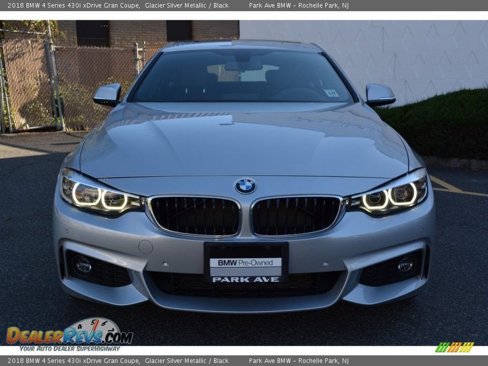 2018 BMW 4 Series 430i xDrive Gran Coupe Glacier Silver Metallic / Black Photo #7