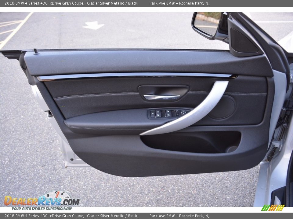 2018 BMW 4 Series 430i xDrive Gran Coupe Glacier Silver Metallic / Black Photo #8