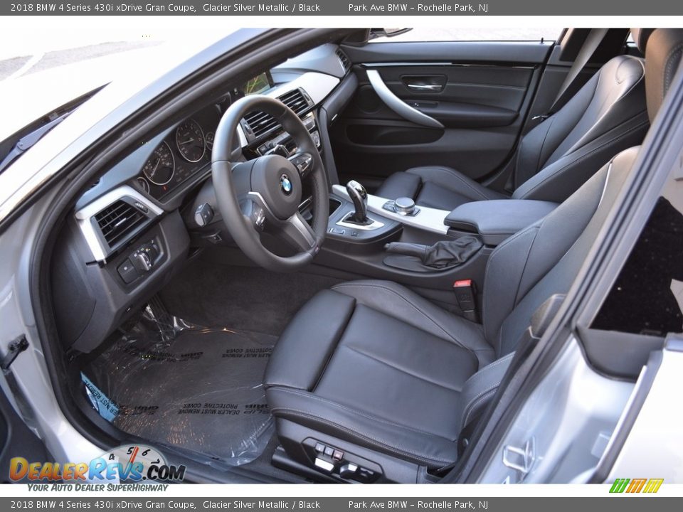 2018 BMW 4 Series 430i xDrive Gran Coupe Glacier Silver Metallic / Black Photo #10
