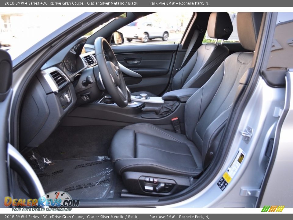 2018 BMW 4 Series 430i xDrive Gran Coupe Glacier Silver Metallic / Black Photo #11