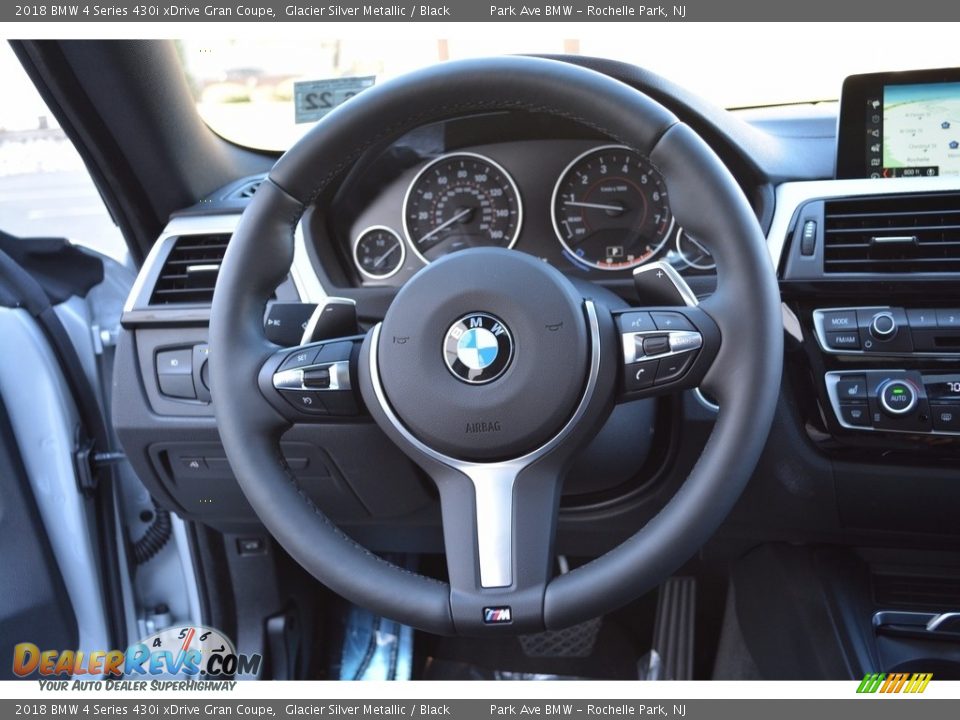 2018 BMW 4 Series 430i xDrive Gran Coupe Glacier Silver Metallic / Black Photo #18