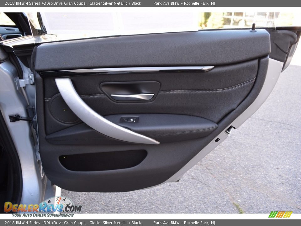 2018 BMW 4 Series 430i xDrive Gran Coupe Glacier Silver Metallic / Black Photo #24
