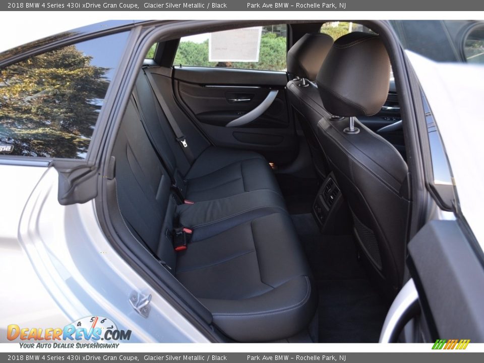2018 BMW 4 Series 430i xDrive Gran Coupe Glacier Silver Metallic / Black Photo #25