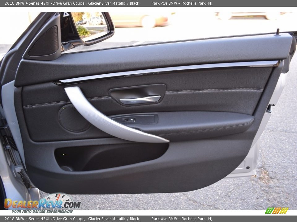 2018 BMW 4 Series 430i xDrive Gran Coupe Glacier Silver Metallic / Black Photo #26
