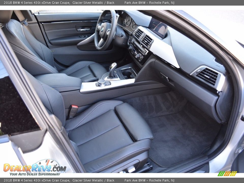 2018 BMW 4 Series 430i xDrive Gran Coupe Glacier Silver Metallic / Black Photo #27