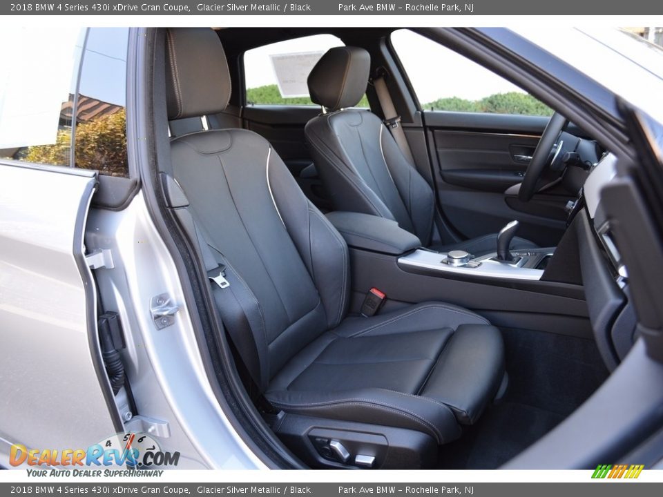2018 BMW 4 Series 430i xDrive Gran Coupe Glacier Silver Metallic / Black Photo #29