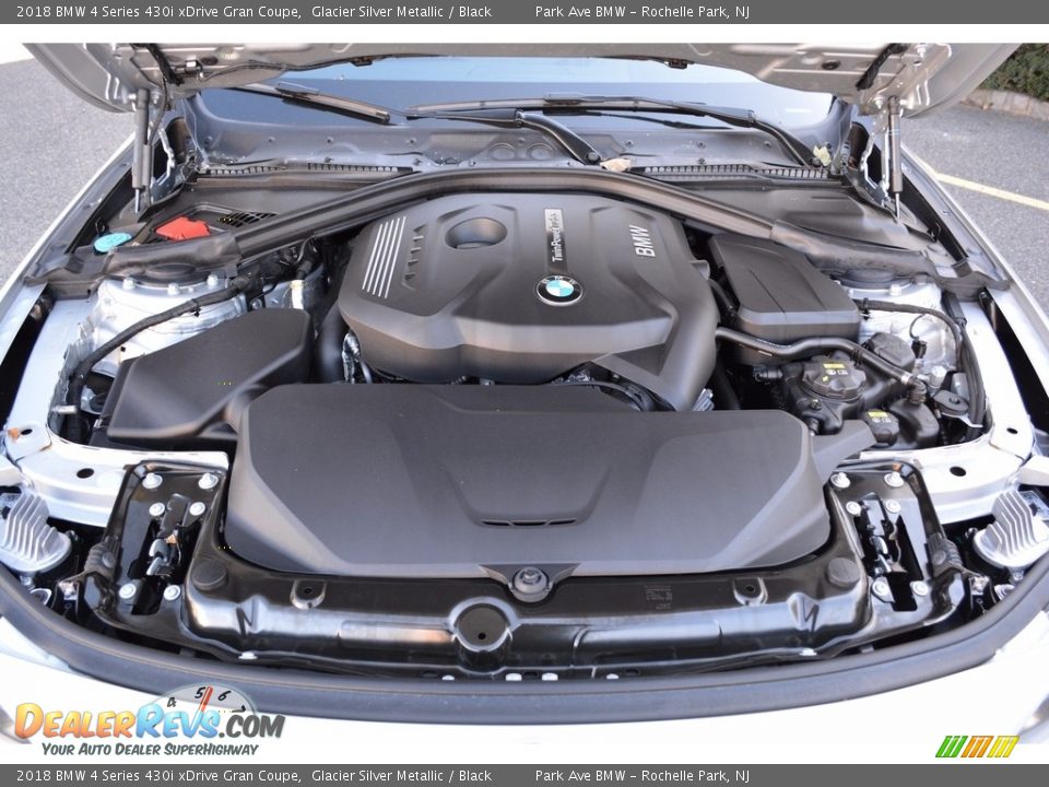 2018 BMW 4 Series 430i xDrive Gran Coupe Glacier Silver Metallic / Black Photo #30