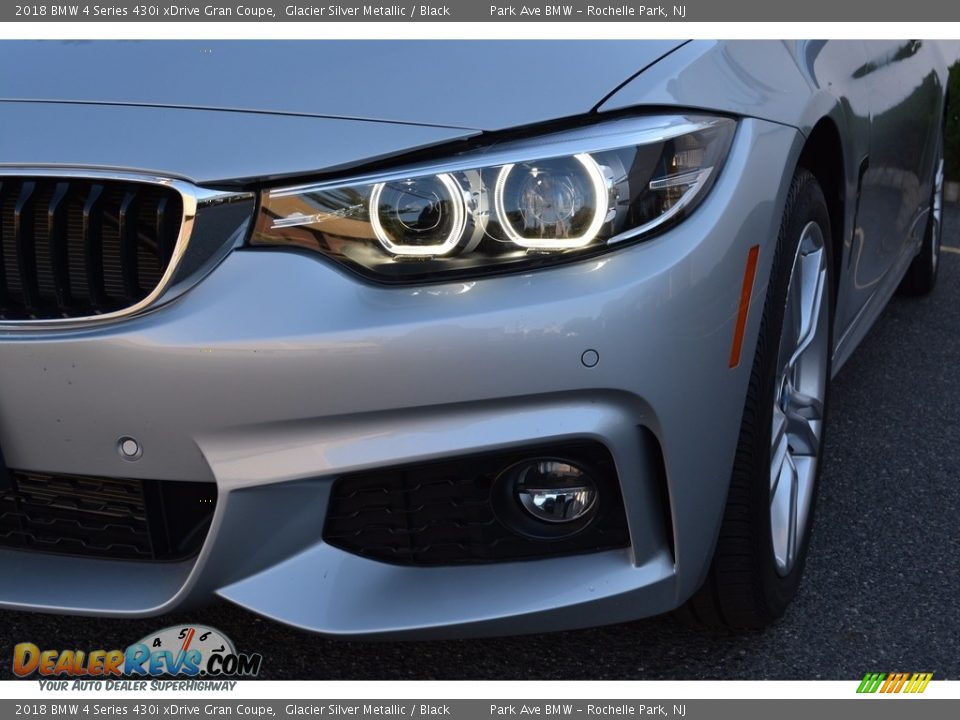 2018 BMW 4 Series 430i xDrive Gran Coupe Glacier Silver Metallic / Black Photo #31