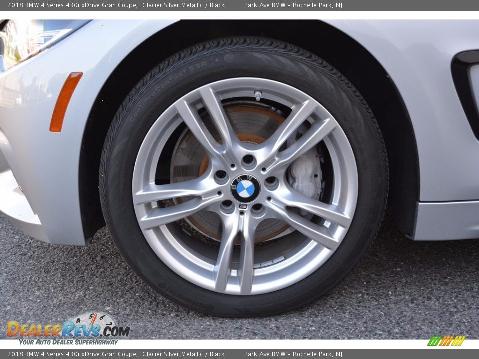2018 BMW 4 Series 430i xDrive Gran Coupe Glacier Silver Metallic / Black Photo #32