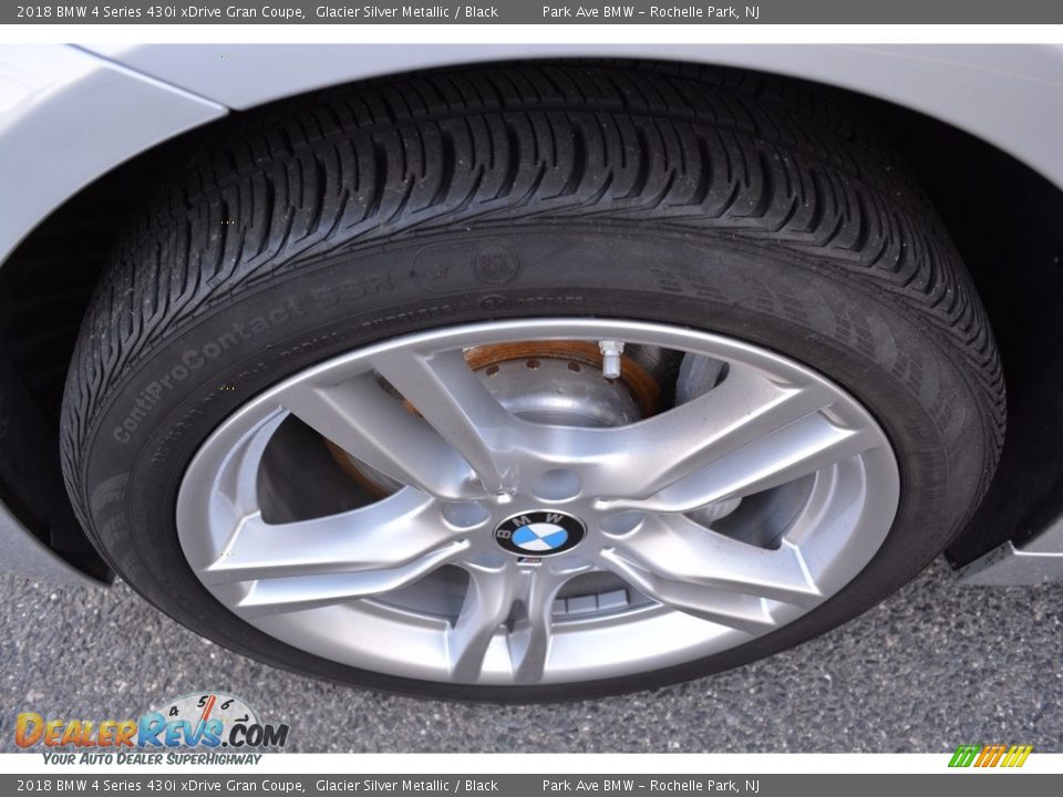 2018 BMW 4 Series 430i xDrive Gran Coupe Glacier Silver Metallic / Black Photo #33