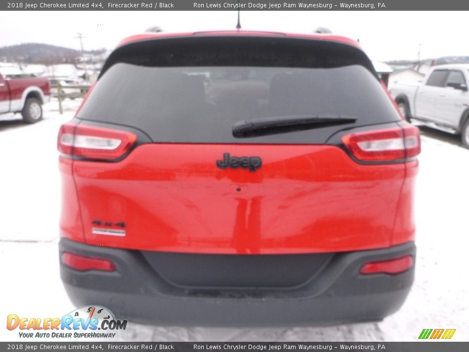 2018 Jeep Cherokee Limited 4x4 Firecracker Red / Black Photo #4