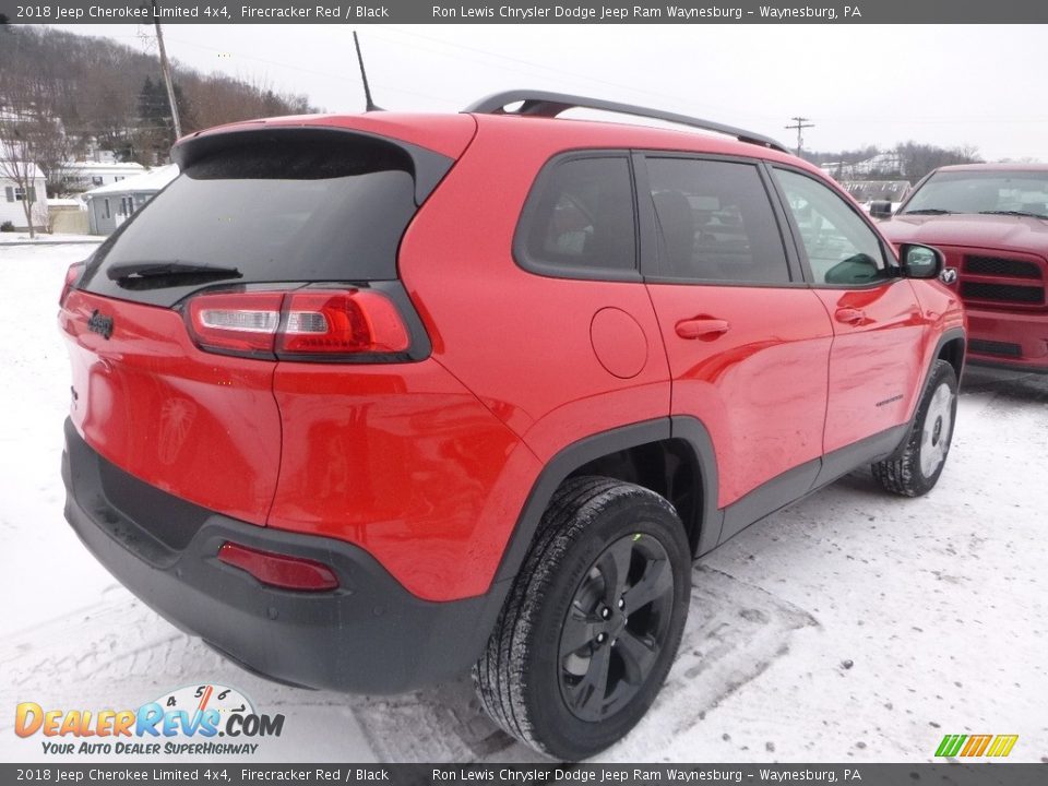 2018 Jeep Cherokee Limited 4x4 Firecracker Red / Black Photo #5