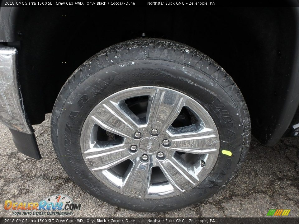 2018 GMC Sierra 1500 SLT Crew Cab 4WD Onyx Black / Cocoa/­Dune Photo #9