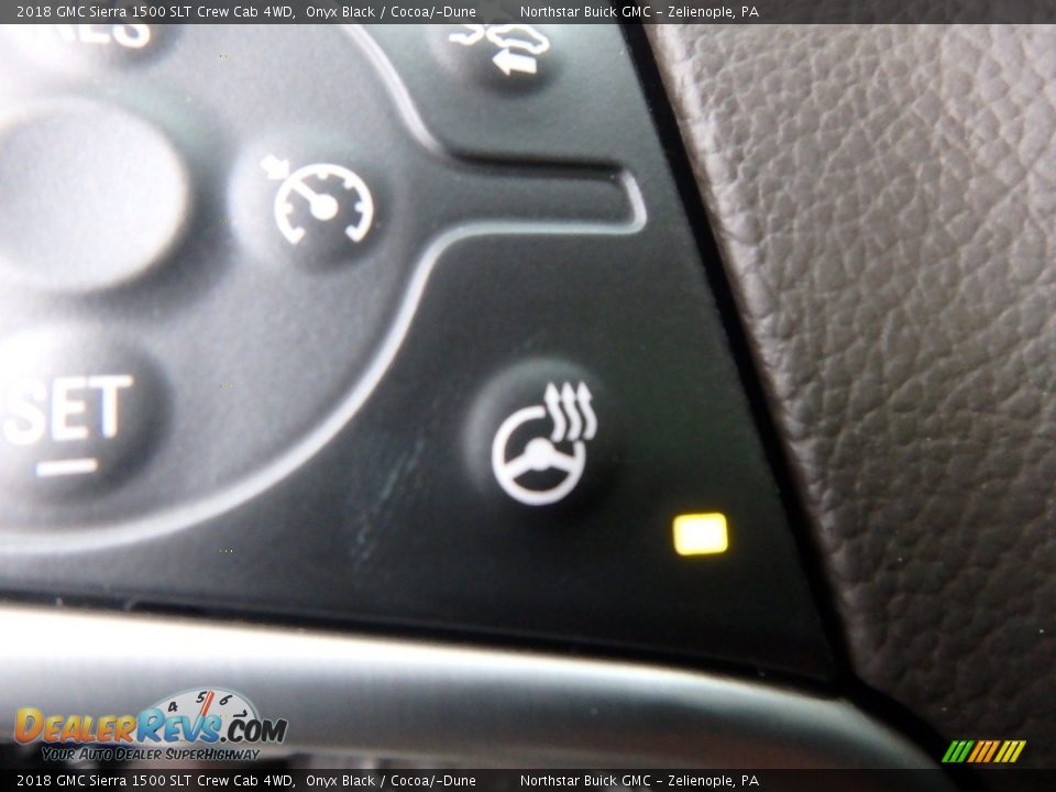 2018 GMC Sierra 1500 SLT Crew Cab 4WD Onyx Black / Cocoa/­Dune Photo #17