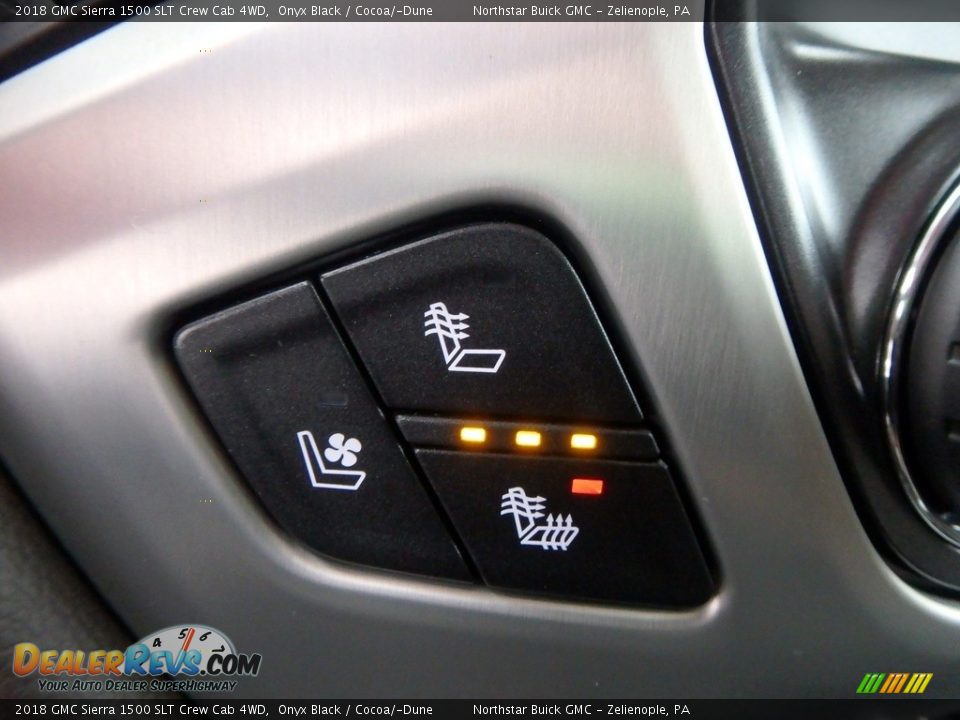 2018 GMC Sierra 1500 SLT Crew Cab 4WD Onyx Black / Cocoa/­Dune Photo #20