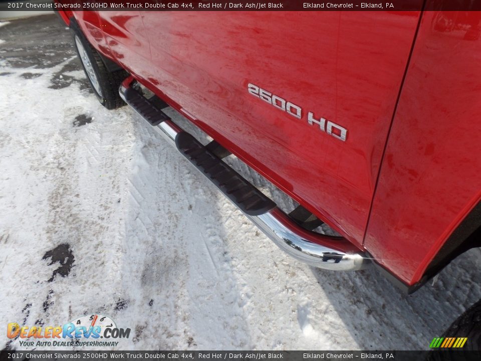 2017 Chevrolet Silverado 2500HD Work Truck Double Cab 4x4 Red Hot / Dark Ash/Jet Black Photo #12
