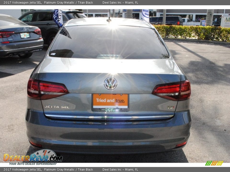 2017 Volkswagen Jetta SEL Platinum Gray Metallic / Titan Black Photo #8