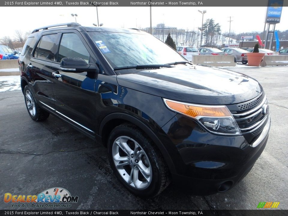 2015 Ford Explorer Limited 4WD Tuxedo Black / Charcoal Black Photo #11