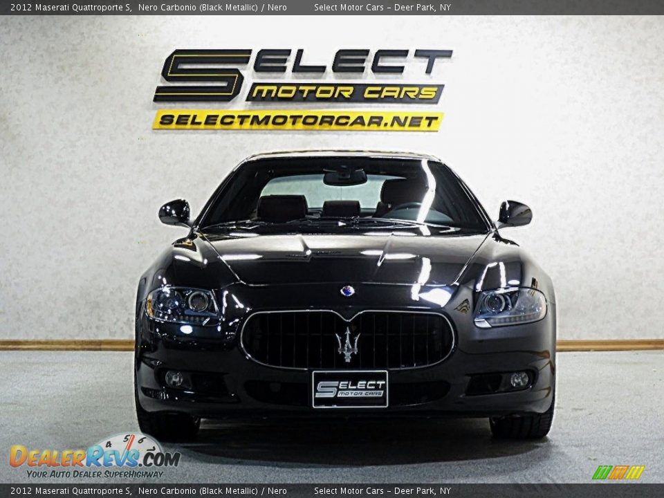 2012 Maserati Quattroporte S Nero Carbonio (Black Metallic) / Nero Photo #2