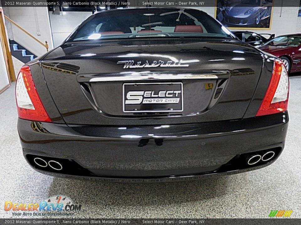 2012 Maserati Quattroporte S Nero Carbonio (Black Metallic) / Nero Photo #9