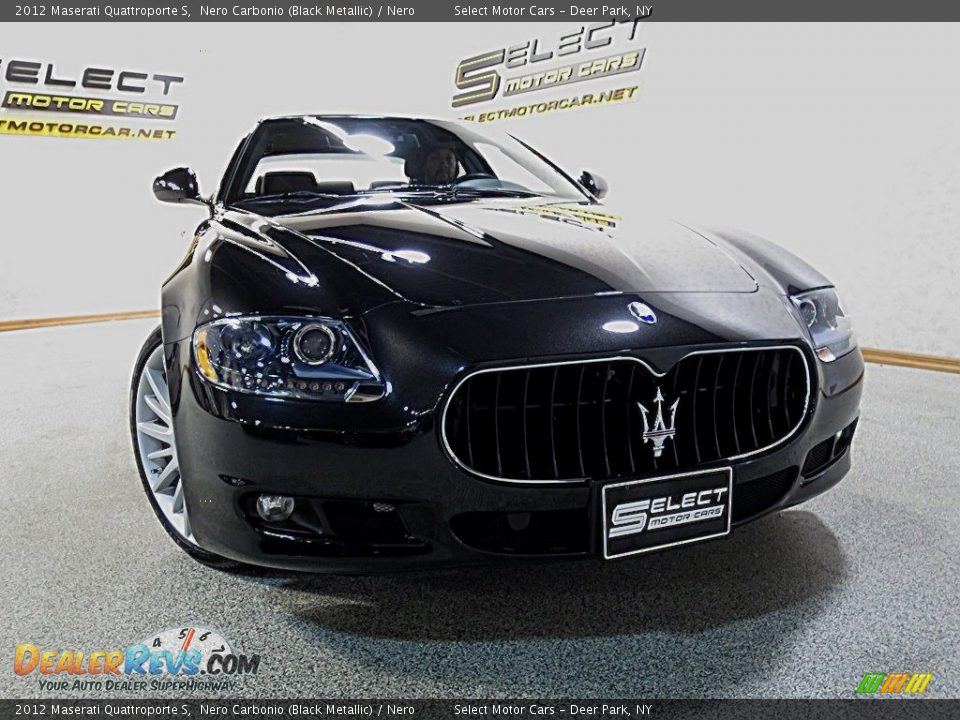 2012 Maserati Quattroporte S Nero Carbonio (Black Metallic) / Nero Photo #10