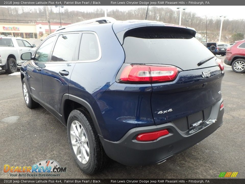 2018 Jeep Cherokee Latitude Plus 4x4 Patriot Blue Pearl / Black Photo #3
